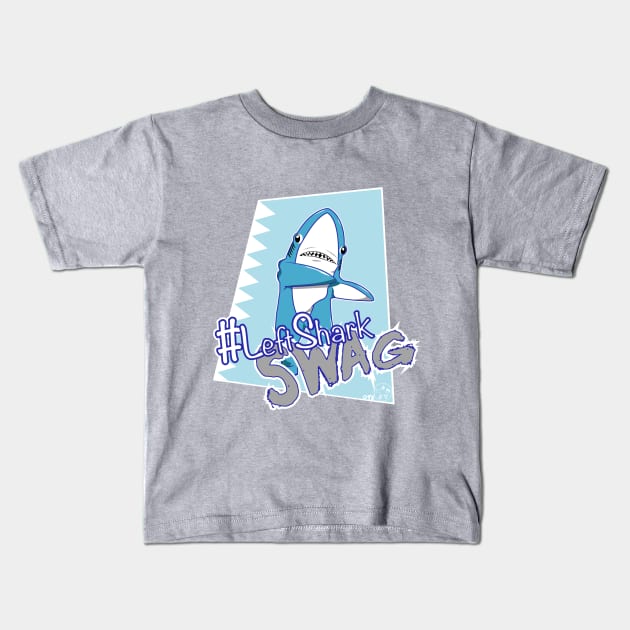 OTE left shark swag Kids T-Shirt by OwnTheElementsClothing